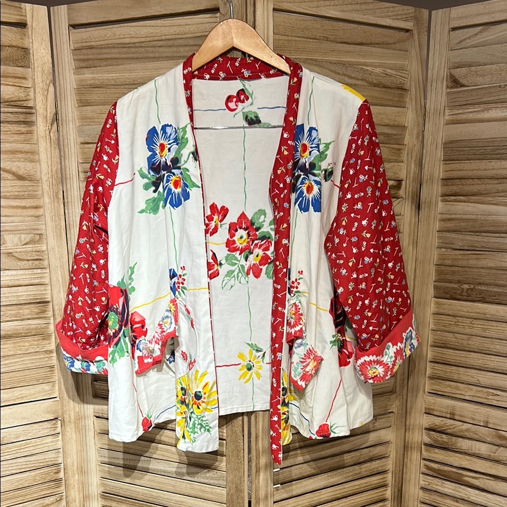 Floral Vintage Handmade Cardigan